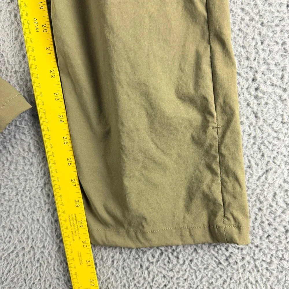 The North Face‎ Hiking Pants Mens 34 Green Nylon Stretch Straight Leg Outdoor